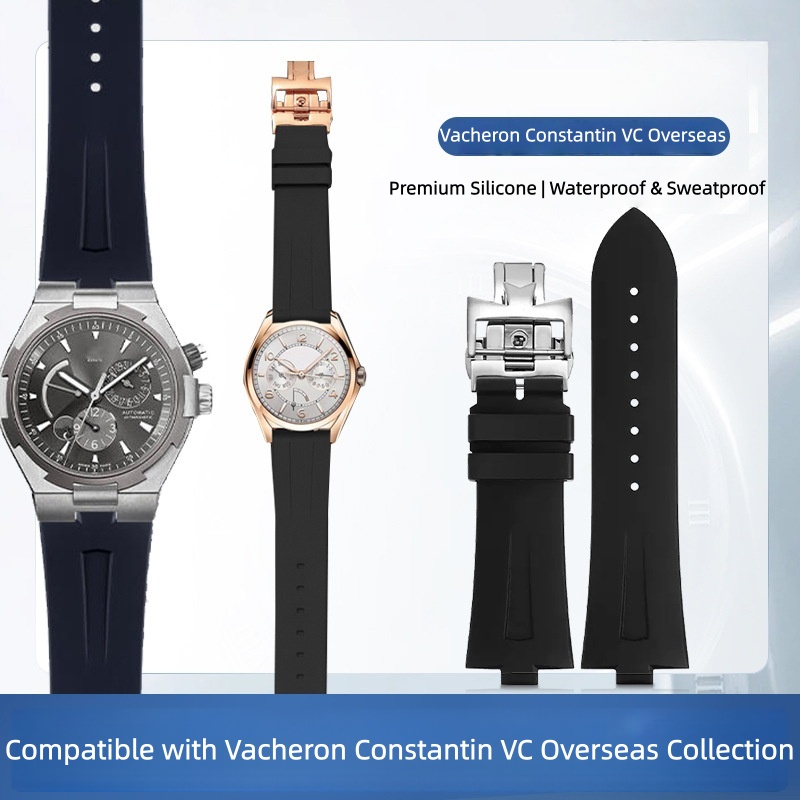 Luxury Watch Constantine - Silicone Rubber Watch Band For Vacheron