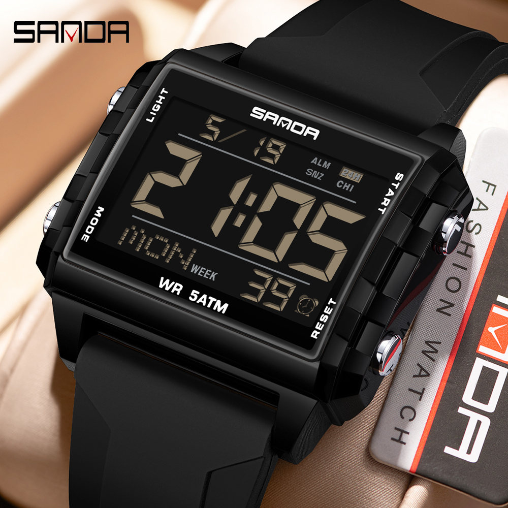 Luxury Watch Brands In World - SANDA Brand Fashion LED Watch for