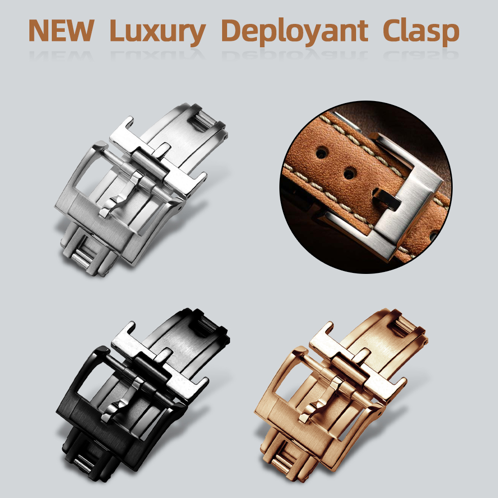 Luxury Watch Green - NEW Luxury Deployant Clasp 16mm 18mm