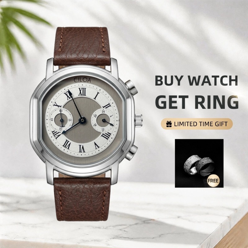 CILOA Retro Silver Watch Men's - Luxury Watch Trends 2025 review and price