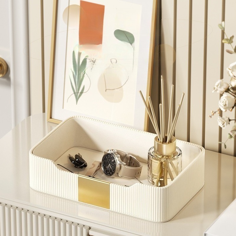 PU Leather Desk Tray - Multi-L - Luxury Watch Level review and price