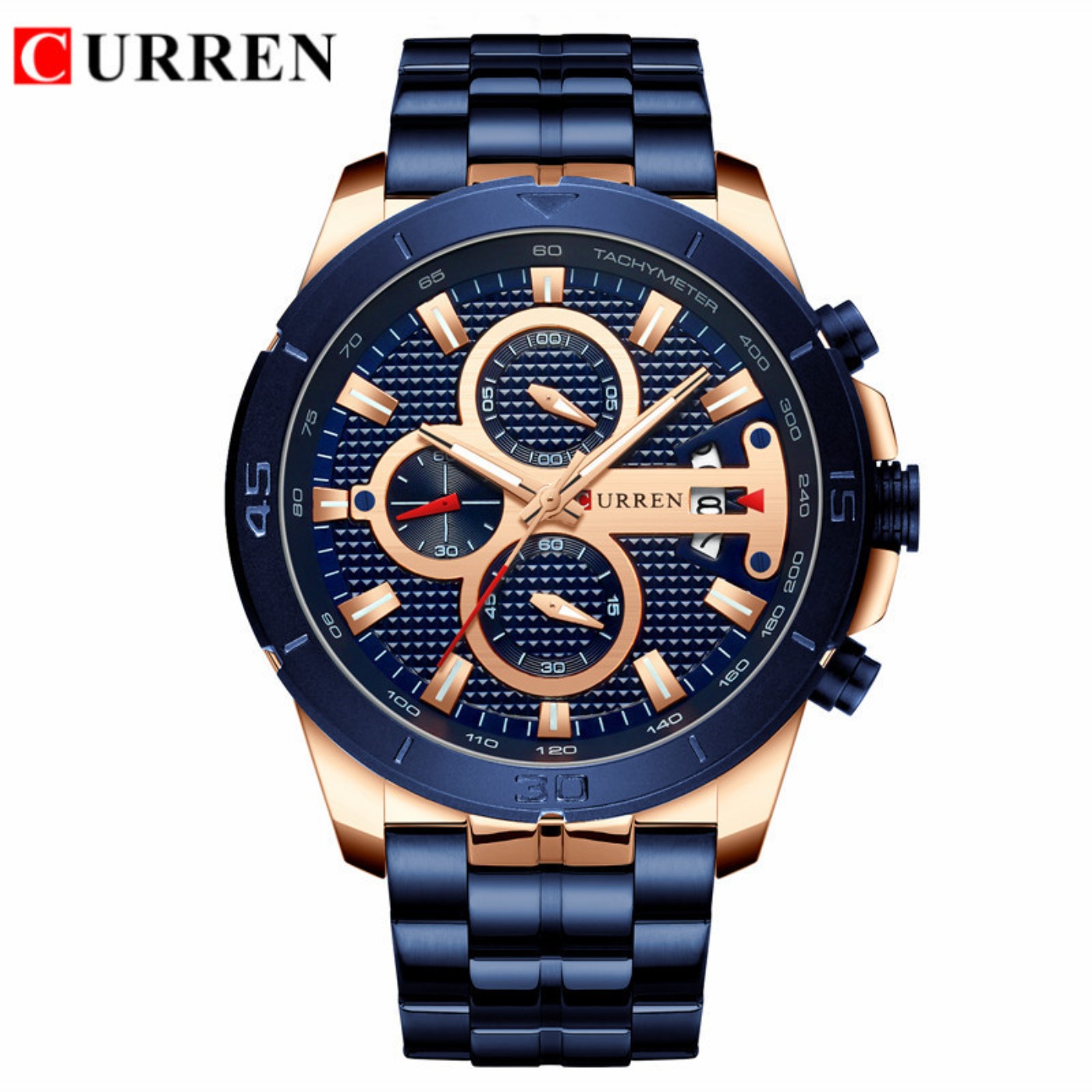 CURREN Watch Men Waterproof Ch - Luxury Watch Brand review and price