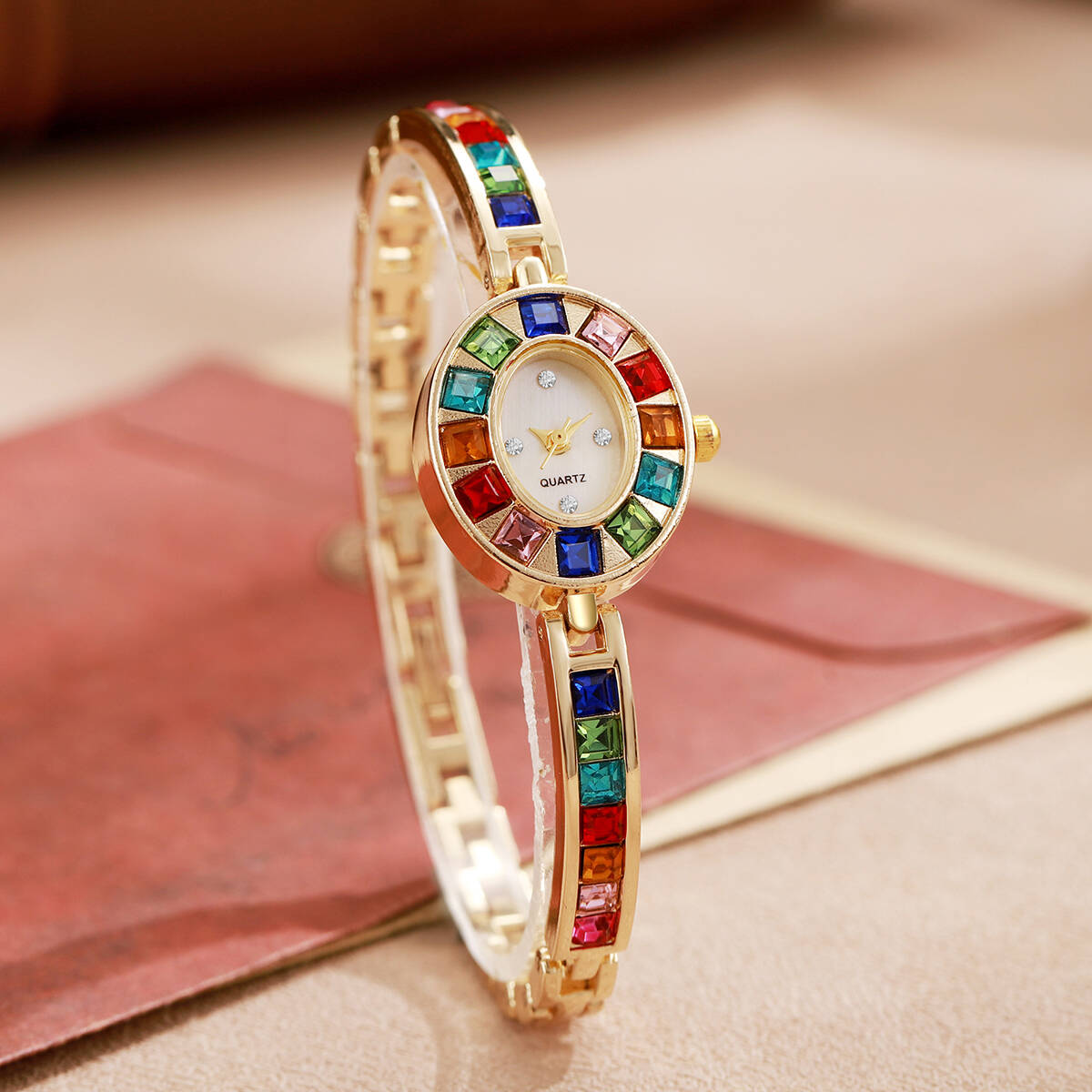 2PCS/Set Luxury Rhinestone Wom - Luxury Watch Case Travel review and price