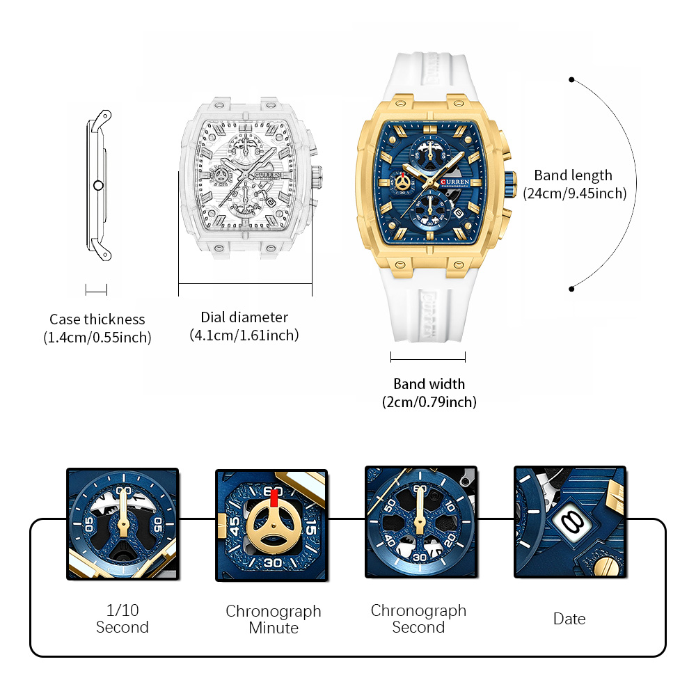 CURREN Luxury Vintage Watch fo - Luxury Watch Hand review and price
