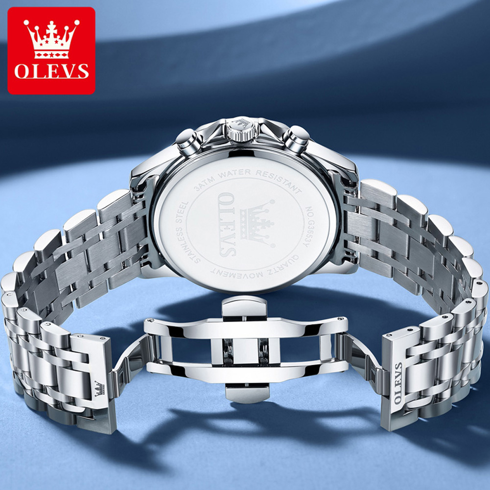 OLEVS 3653 Brand Moon Phase Ca - Luxury Watch Exhibition review and price