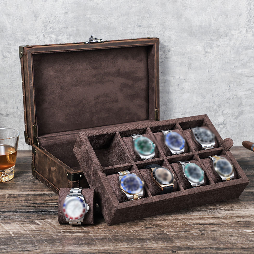 CONTACT'S FAMILY 8 Leather Cus - Luxury Watch Case Travel review and price