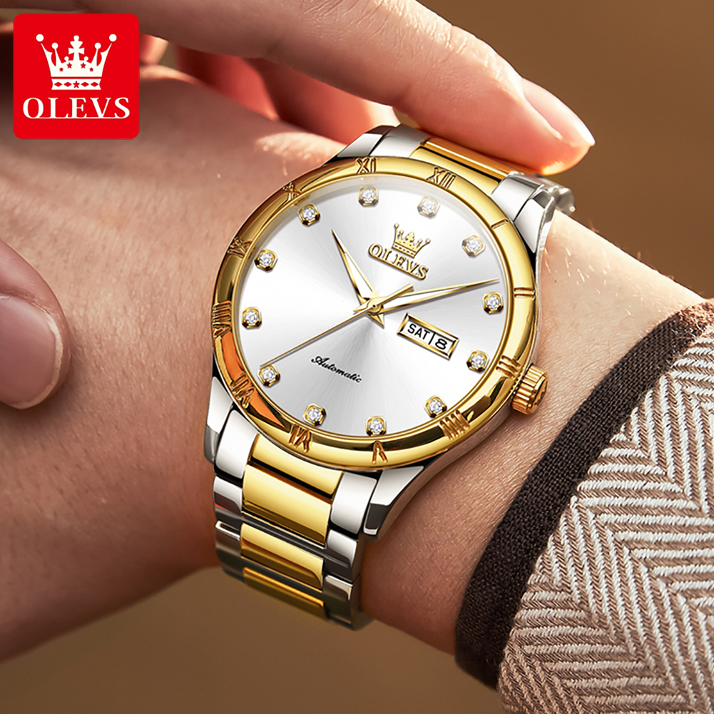 OLEVS Men's Watches Luxury Cas - Luxury Watch Hand review and price
