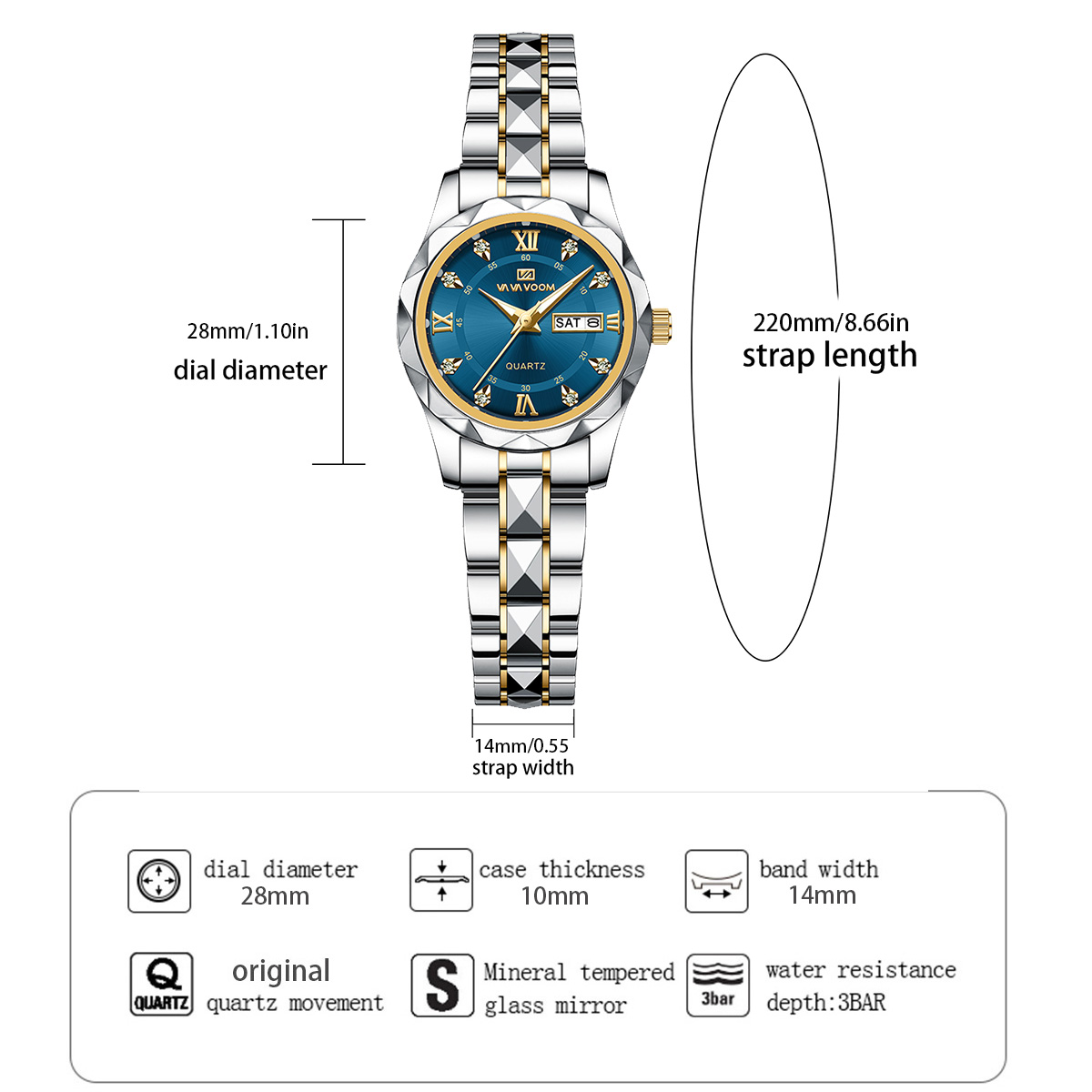 Ladies luxury Watch With 28mm  - Luxury Watch Exhibition review and price