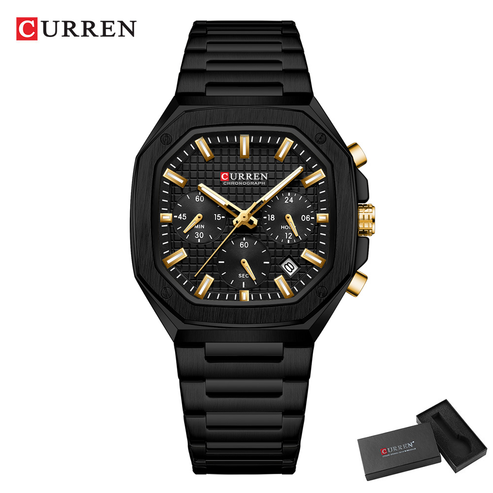CURREN Luxury Square Chrono Wa - Luxury Watch Hand review and price