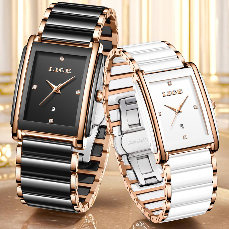LIGE Fashion Elegant Women's W - Luxury Watch Case Travel review and price