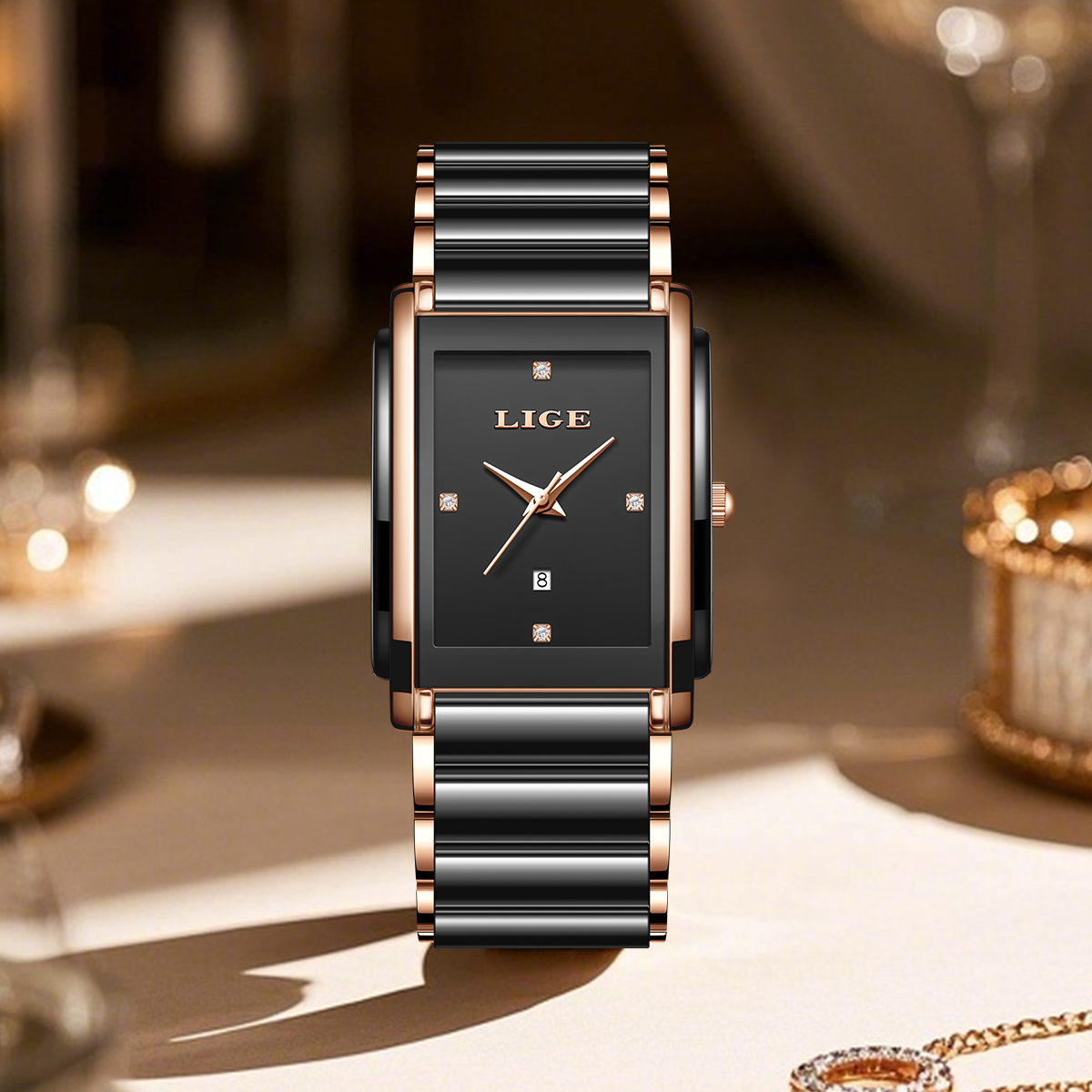 LIGE Fashion Elegant Women's W - Luxury Watch Case Travel review and price