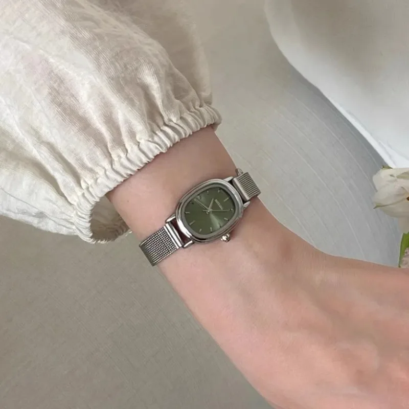 Small Oval Dial Green Watch Si - Luxury Watch Green review and price